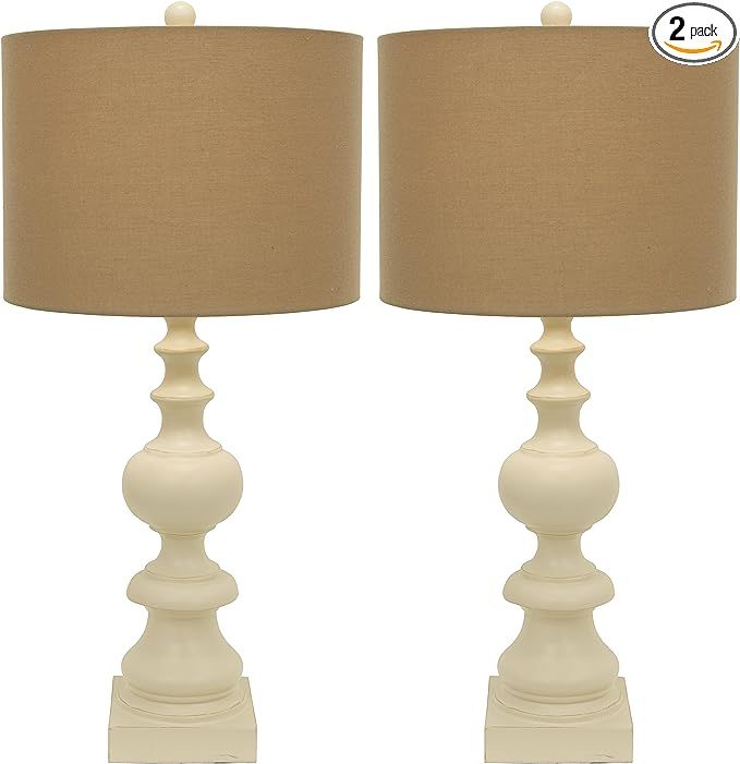 Décor Therapy MP1057 Table Lamp, Distressed Cream | Amazon (US)