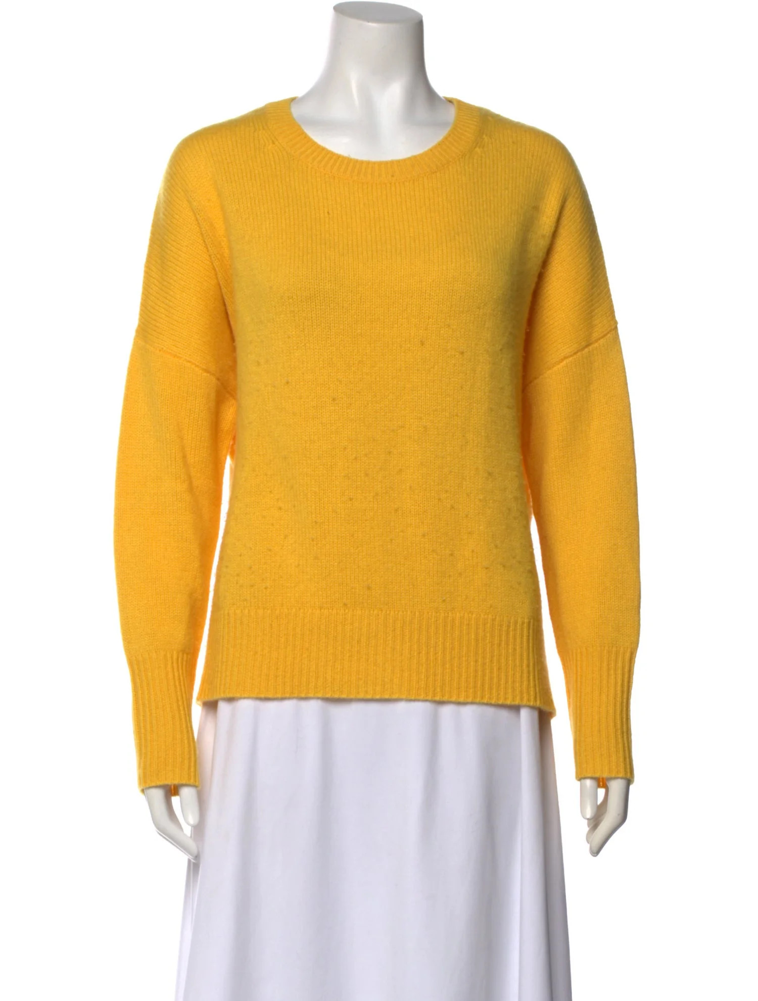 Lisa Yang Cashmere Crew Neck Sweater - Yellow Knitwear, Clothing - YLSYA23014 | The RealReal | The RealReal