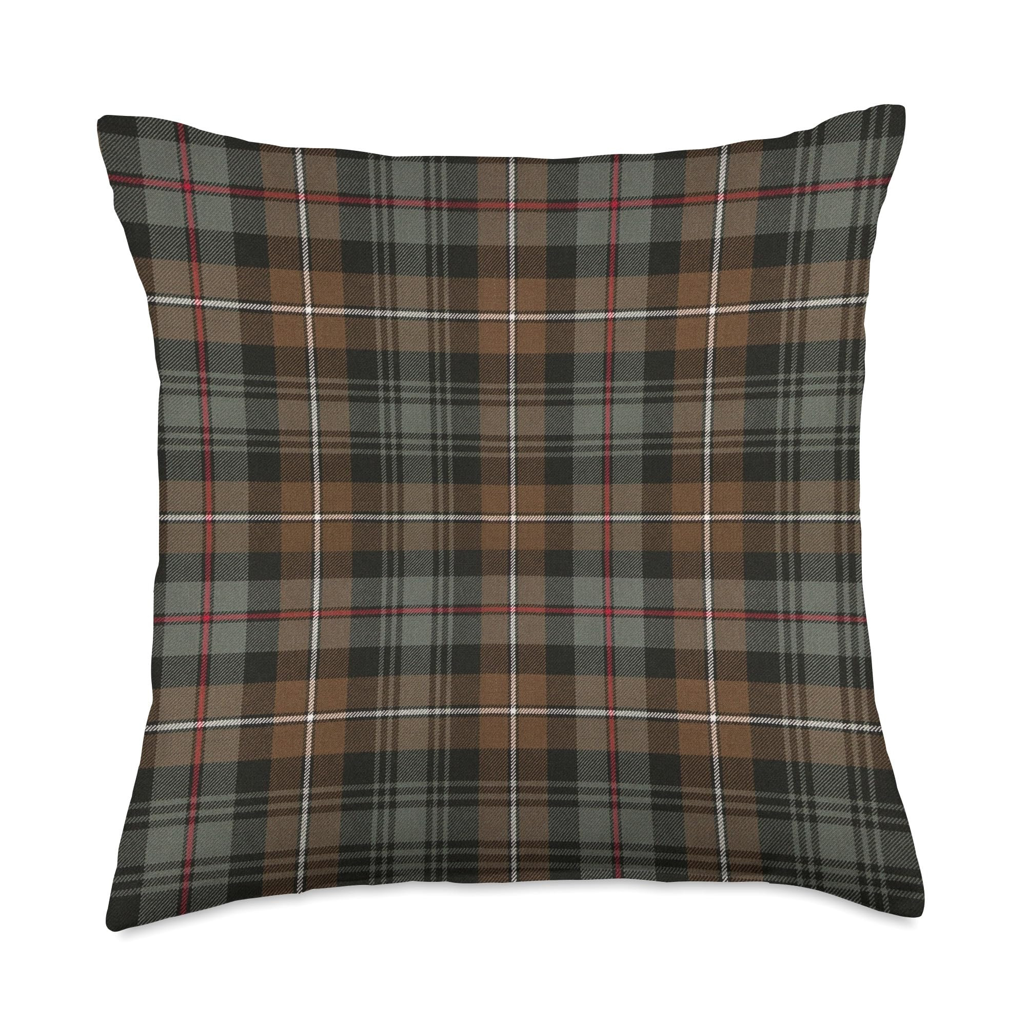 Scottish Clan Mackenzie Weathered Tartan Family Plaid Throw Pillow | Amazon (US)