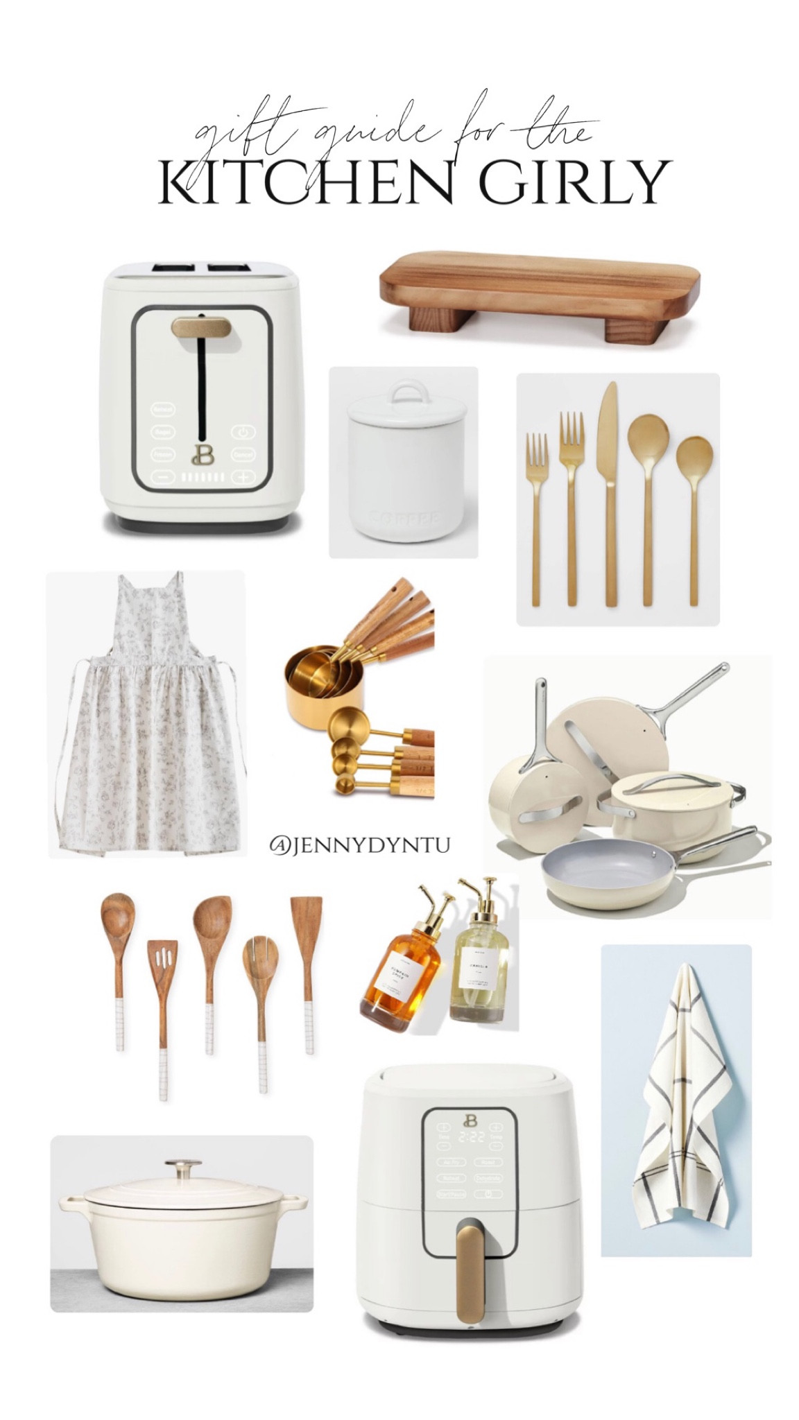 Gift guide for the kitchen girly🤎 

#home #kitchen #kitchenfinds #toaster #coffeebar #coffeejar #syrupdispenser #caraway #potsandpans #kitchentowel #apron #cutlery #kitchenappliances #airfryer #measuringcups #kitchenaccesories #woodenutensils #neutralhome #neutralkitchen #kitchenjars #christmasgift #giftguide #giftsforher #giftsformama #blackfriday #amazon #target #walmart 

#LTKGiftGuide #LTKhome #LTKHoliday