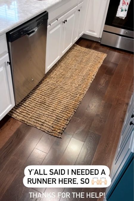 Kitchen runner rug - will need a non slip mat under 

#LTKhome