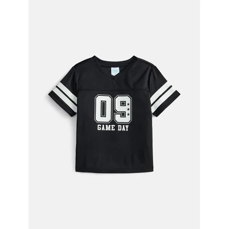 Wonder Nation Toddler Boys Football Tee, Sizes 12M-5T | Walmart (US)