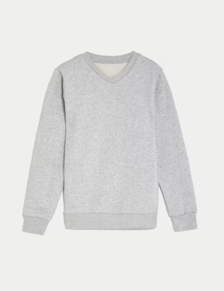 Unisex Cotton V-Neck Sweatshirt (2-16 Yrs) | Marks & Spencer (UK)