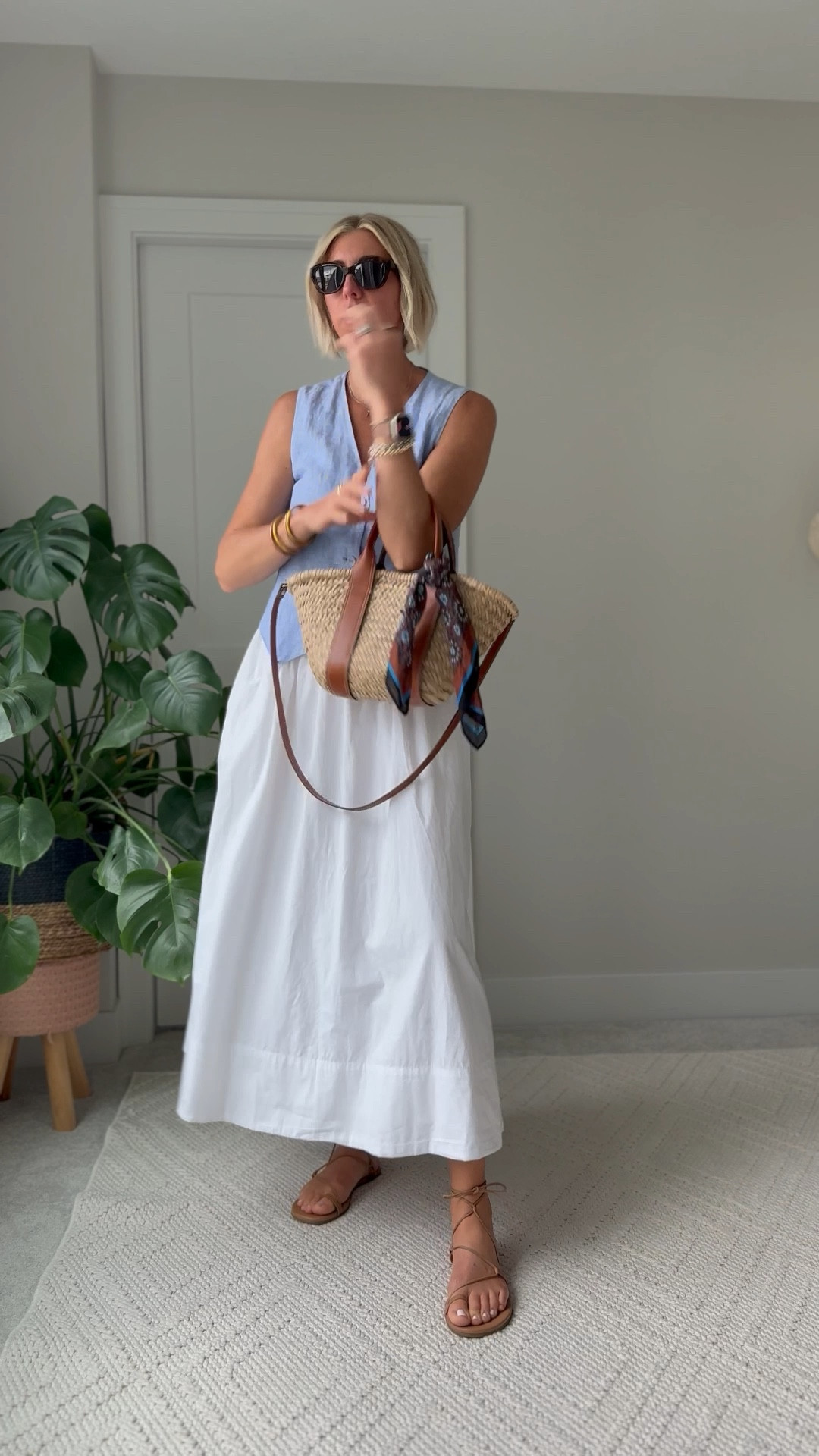 Think you can’t look styled and stay cool in extreme heat without synthetic fabrics or shapewear?
That’s a myth I’m here to break.

If you’re in perimenopause or post-40 and sweating through anything layered, tight, or synthetic—this one’s for you.
You crave elegance, not excess.
But in 90+ degrees, less isn’t more… unless it’s styled strategically.
A linen vest, cotton maxi skirt, chic nude sandals is what to reach for! Breathable, loose + so elegant 👏🏻

#LTKFindsUnder100 #LTKStyleTip #LTKOver40

#LTKSeasonal #LTKWorkwear #LTKFindsUnder50
