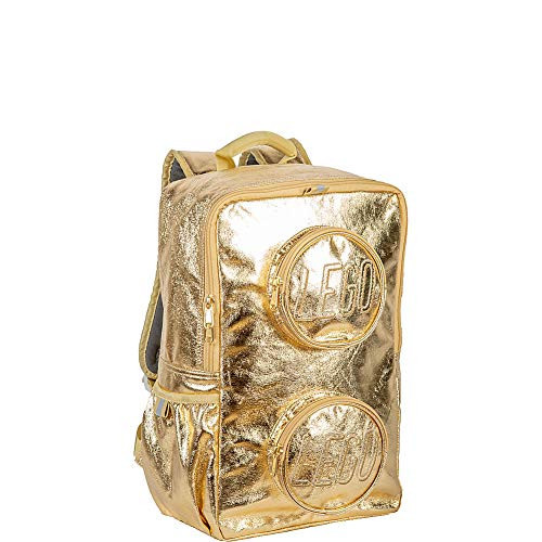 LEGO Brick Backpack - Gold Fashion Backpack, Gold | Amazon (US)
