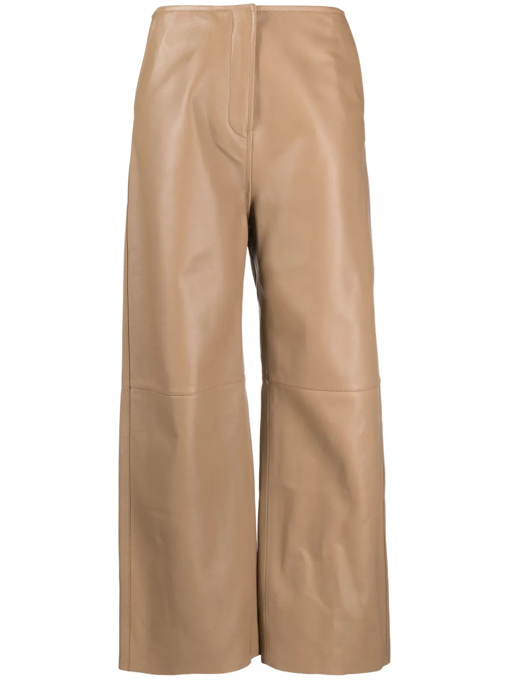 TOTEME Paneled Leather Trousers | Neutrals | FARFETCH UK | Farfetch Global