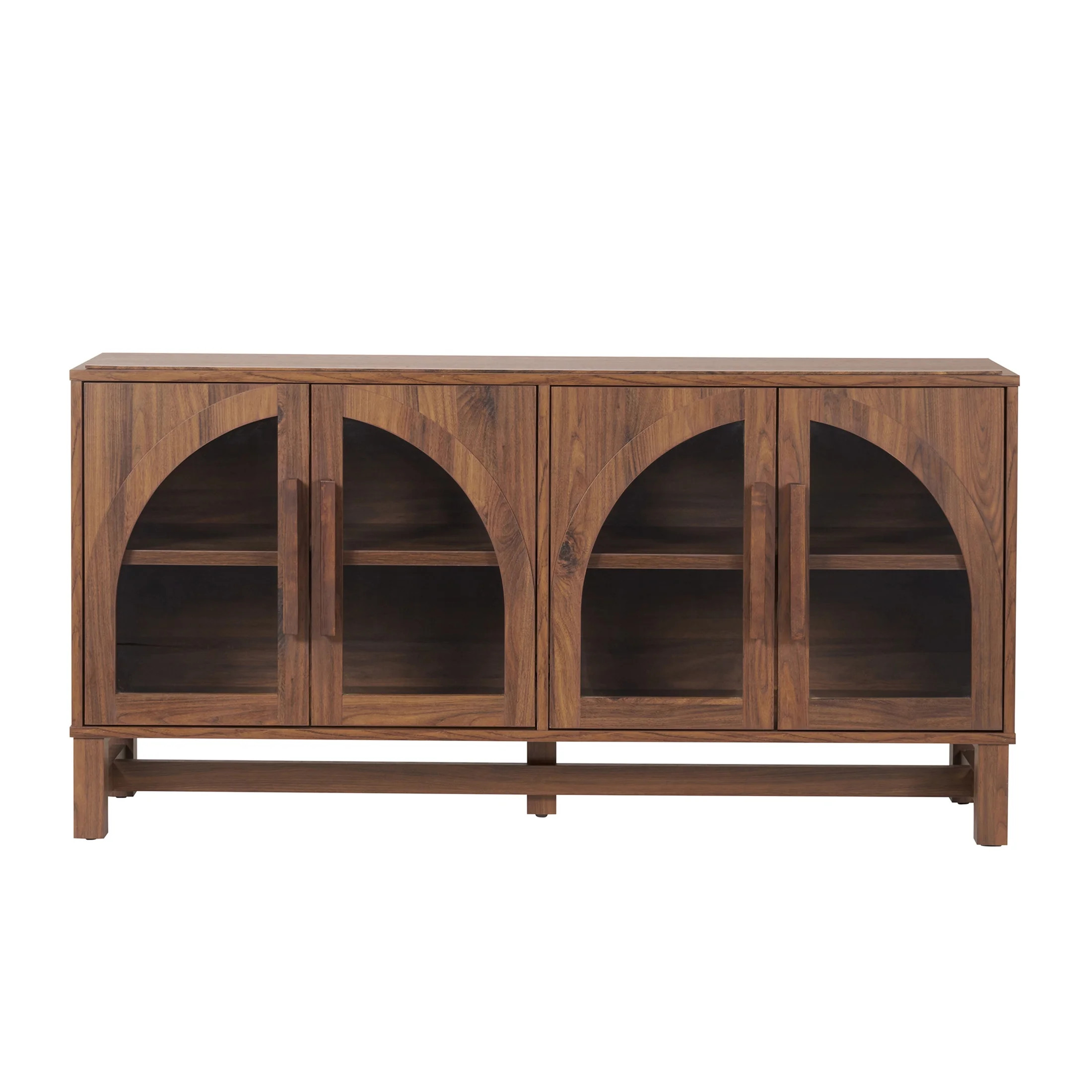 Better Homes & Gardens Juliet Arc TV Stand, Walnut | Walmart (US)