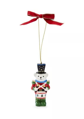 Spode Christmas Tree Teddy Bear Nutcracker Ornament, Green | Belk