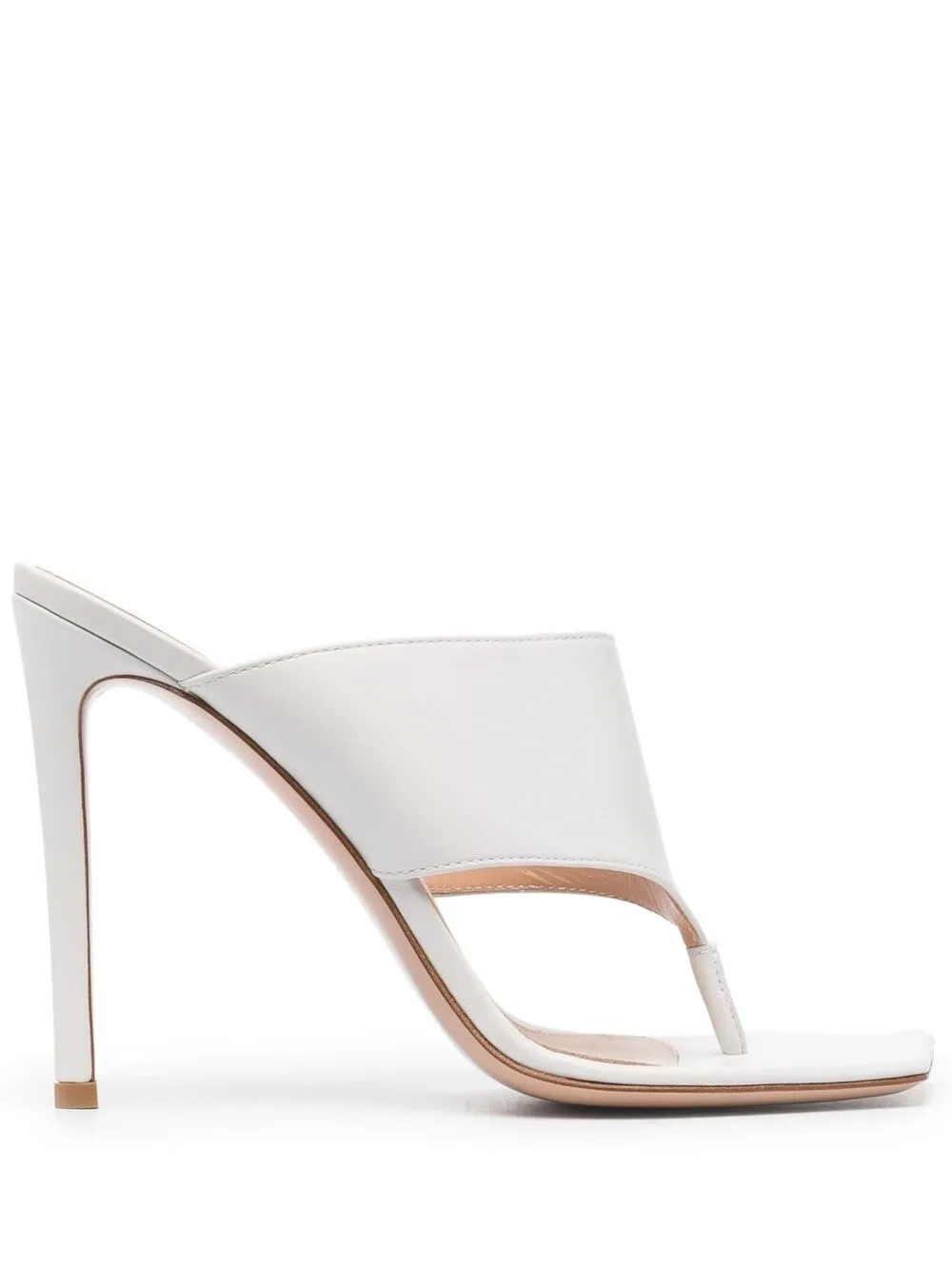 Gianvito Rossi Leather Stiletto Sandals - Farfetch | Farfetch Global