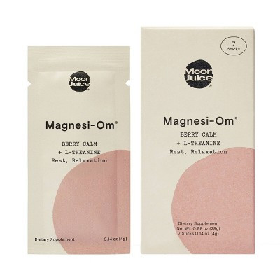 Moon Juice Magnesi-Om Magnesium Powder Supplement for Rest, Relaxation & Regularity - Berry - 0.98oz/7ct | Target