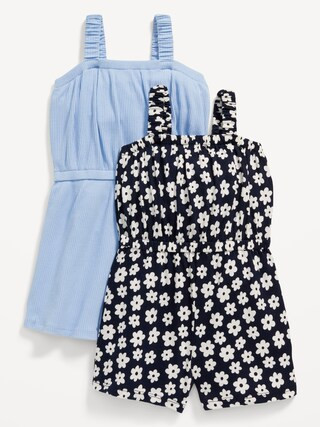 Sleeveless Rib-Knit Romper 2-Pack for Toddler Girls | Old Navy (US)