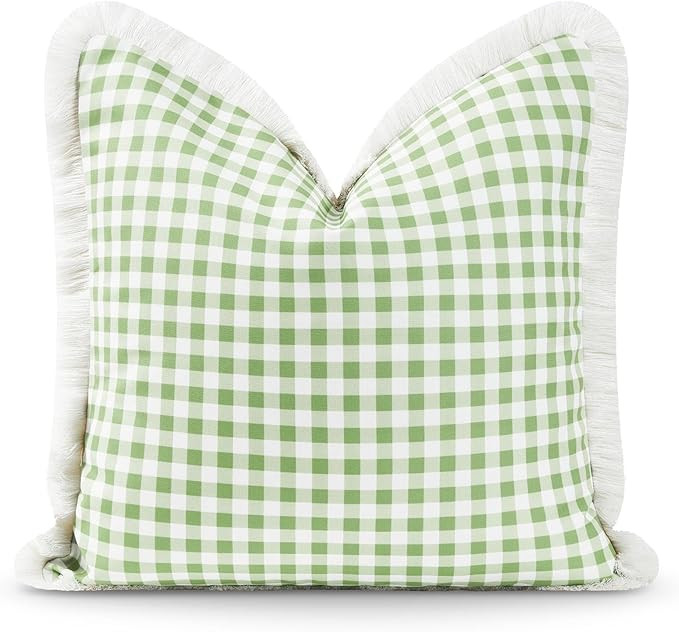 Hofdeco Premium Coastal Patio Indoor Outdoor Pillow Cover Only, 20"x20" Water Resistant for Backy... | Amazon (US)