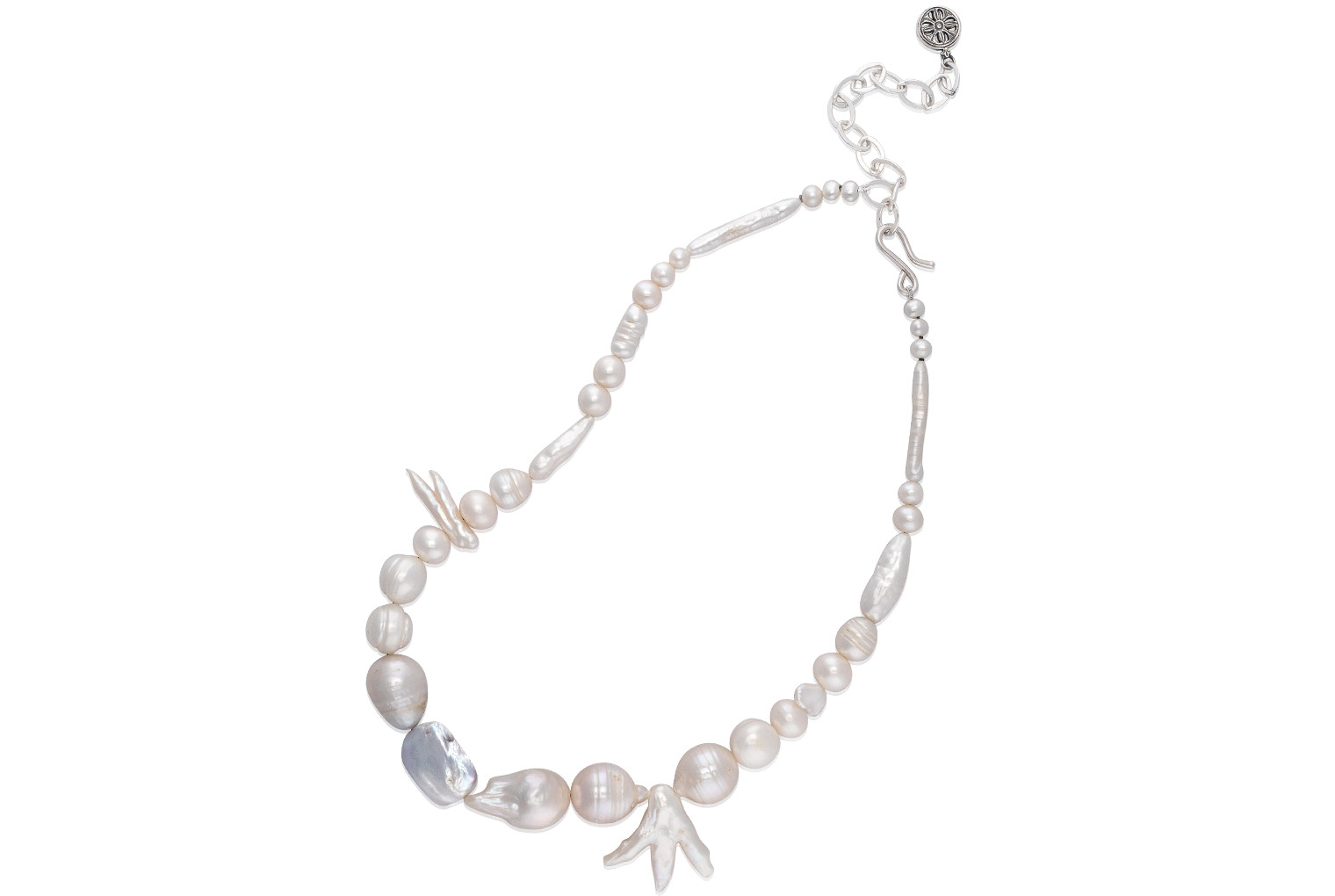 Pearl Collector Necklace | Mixed Baroque Pearl Necklace | Mignon Faget | Mignon Faget