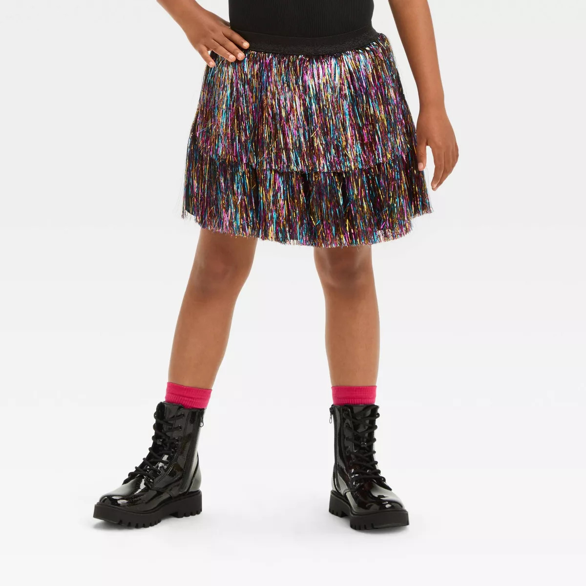 Kids' Pop Star Halloween Costume Tinsel Skirt One Size Fits Most - Hyde & EEK! Boutique™ | Target