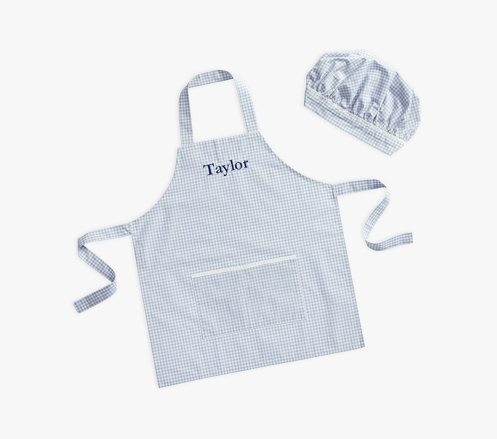 Gingham Kid's Apron Set | Pottery Barn Kids