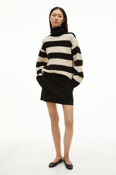 Rib-knit Turtleneck Sweater | H&M (US + CA)