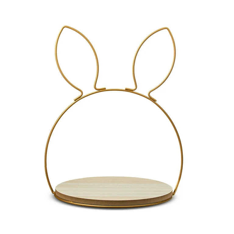 Easter Gold Wire Bunny Stand, 12 in, by Way To Celebrate - Walmart.com | Walmart (US)