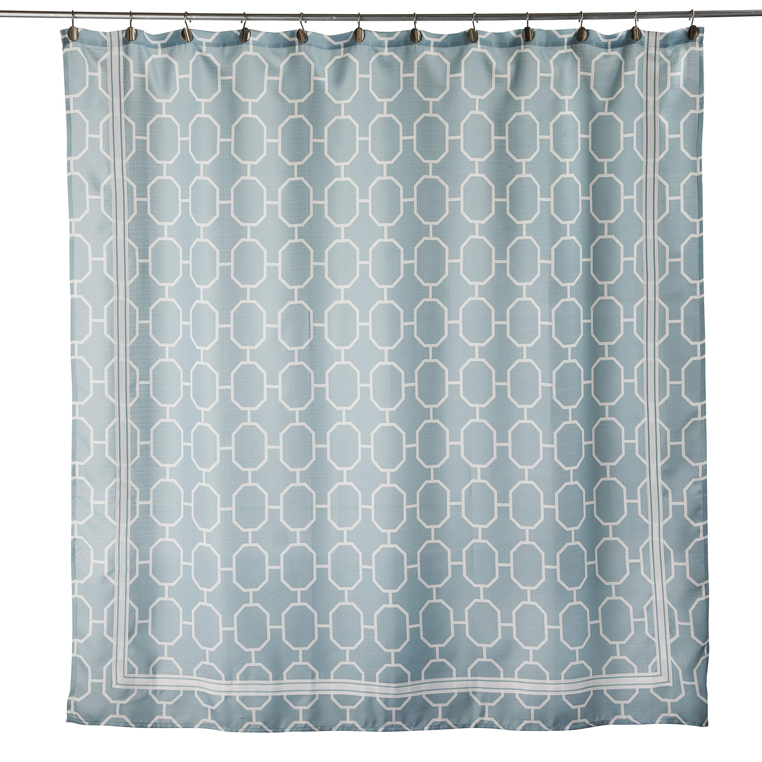 Vern Yip by SKL Home Lithgow Shower Curtain, Aqua | Amazon (US)
