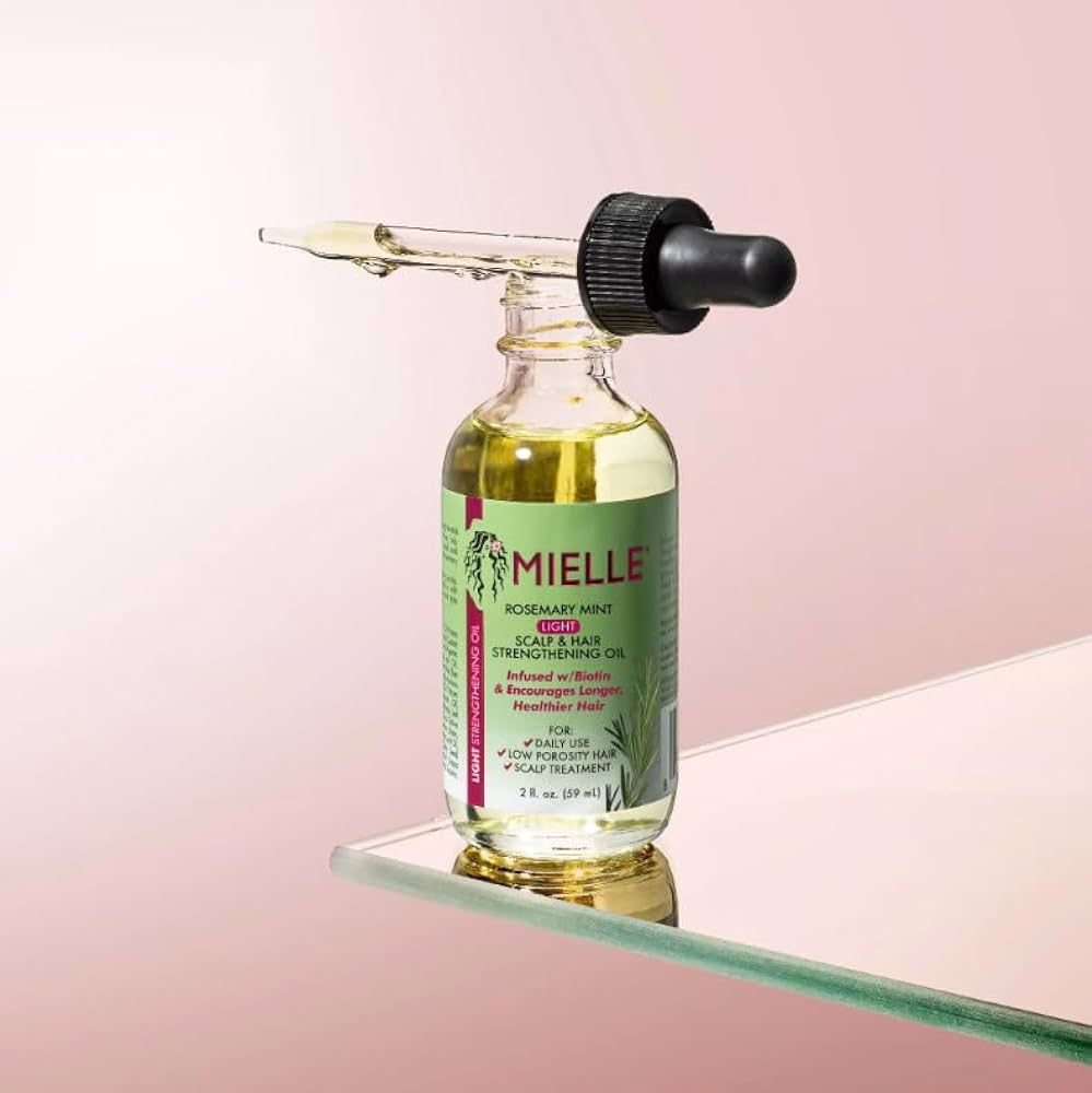 Mielle Organics Rosemary Mint Light Scalp & Hair Strengthening Oil, 2 Ounce | Amazon (US)