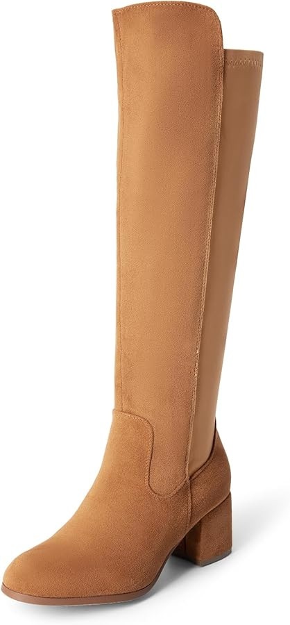 DREAM PAIRS Women's Knee High Stretchy Fashion Boots | Amazon (US)