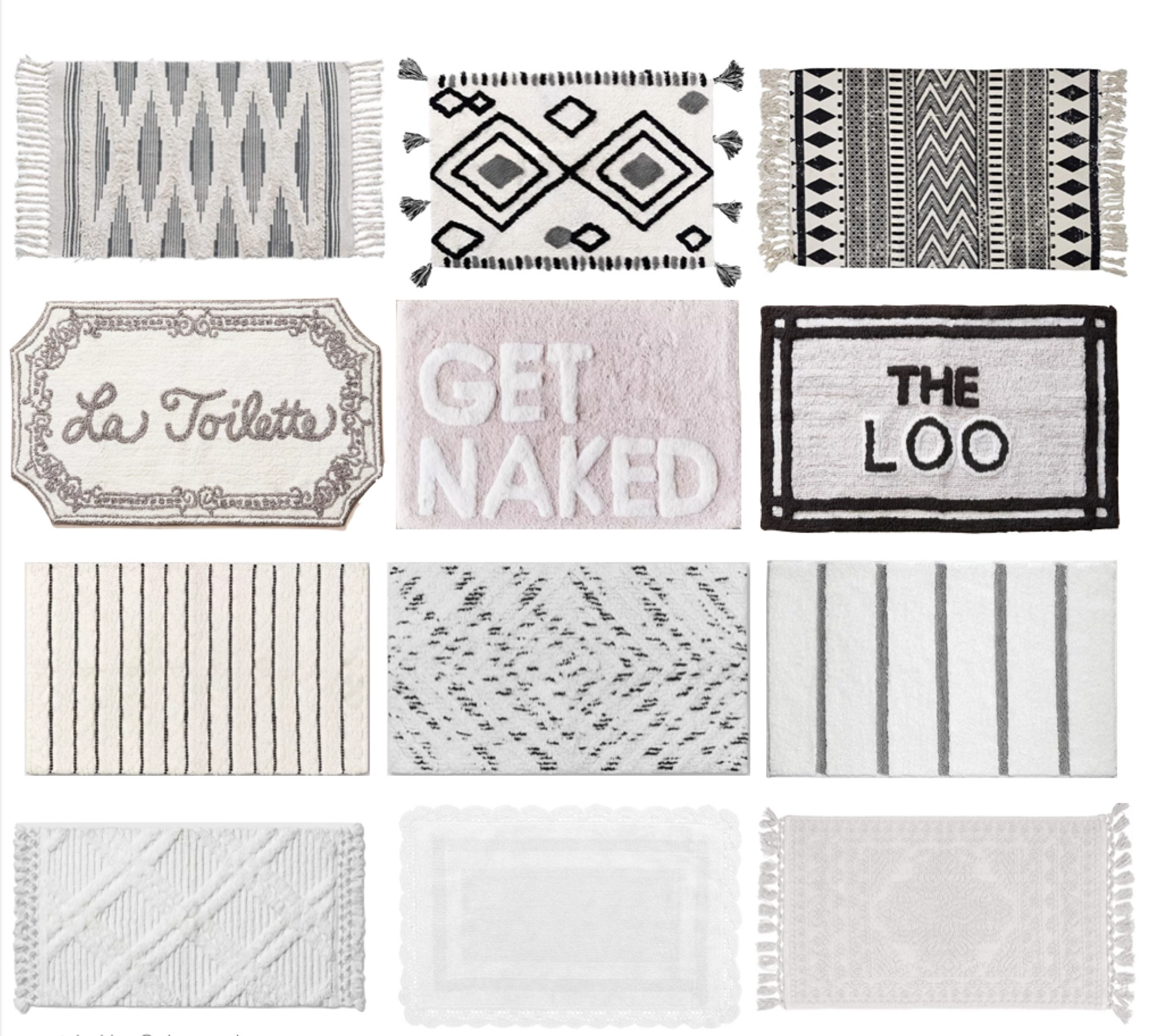 Anthropologie La Toilette Gray Bathmat