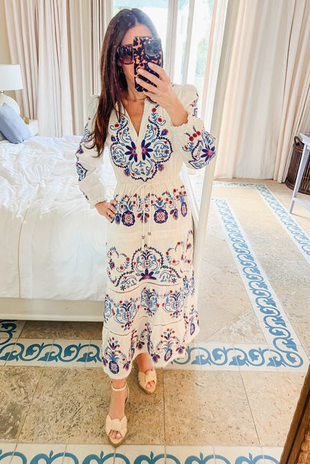 This farm rio dress is a clearance item from the fall but I have linked it and similar items.  I am wearing an xxs.  The shoes run narrow but are perfect for my narrow feet.  I took true to size but you could size up if you don’t have narrow feet. 

#LTKtravel #LTKshoecrush