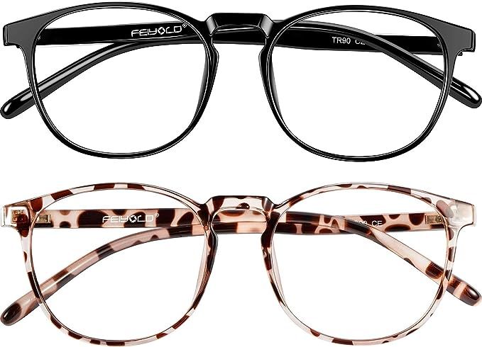 FEIYOLD Blue Light Blocking Glasses Women/Men for Computer Use, Lightweight Anti Eyestrain Gaming... | Amazon (US)