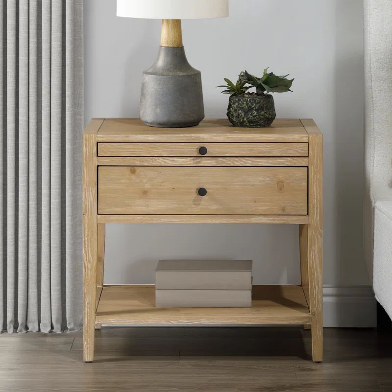 Millwood Pines Pecor 1-Drawer Nightstand - Natural | Wayfair | Wayfair North America