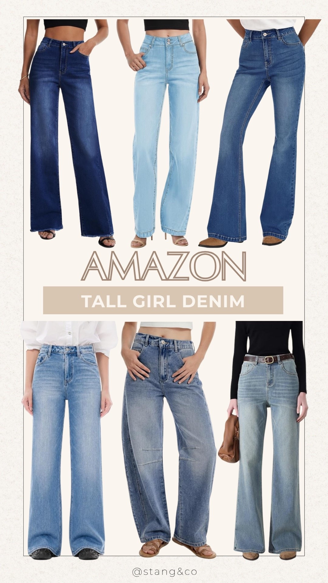 Amazon tall girl denim that actually has the length 🙌 I pulled together a mix of wide leg, straight, flare, and barrel styles in different washes so you can find the fit that works for you.

Amazon jeans, Tall girl denim, Jeans for tall women, Long inseam jeans, Tall friendly denim, Wide leg jeans, Straight leg jeans, Flare jeans, Barrel jeans, Amazon fashion, Tall girl fashion, StangandCo

#LTKootd #LTKTall #LTKSeasonal
