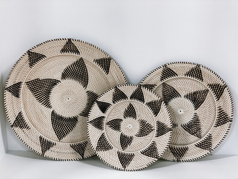 Handmade Rattan Plates/Wall Accent | Etsy (US)