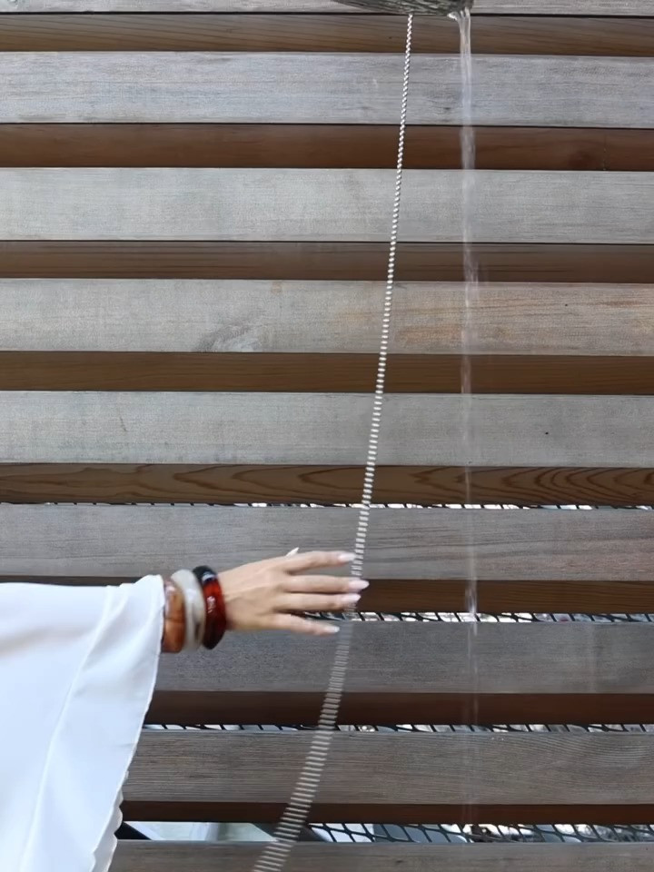 Beachside chic. This breezy look features a white square-neck swimsuit paired with an airy button-down cover-up and a statement pearl and rose quartz necklace. #BeachDayOutfit #SummerJewelry #LTKswim 

 #LTKdayinmylife #LTKootd #LTKSaleAlert