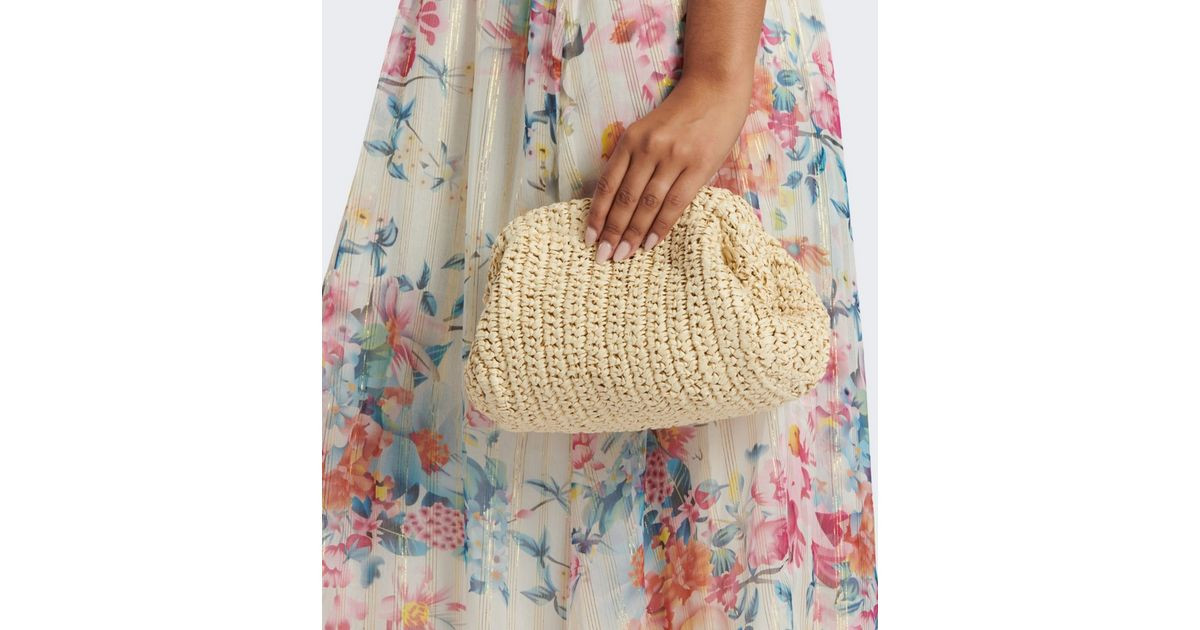 South Beach Cream Straw Clutch Bag | New Look | New Look (UK)