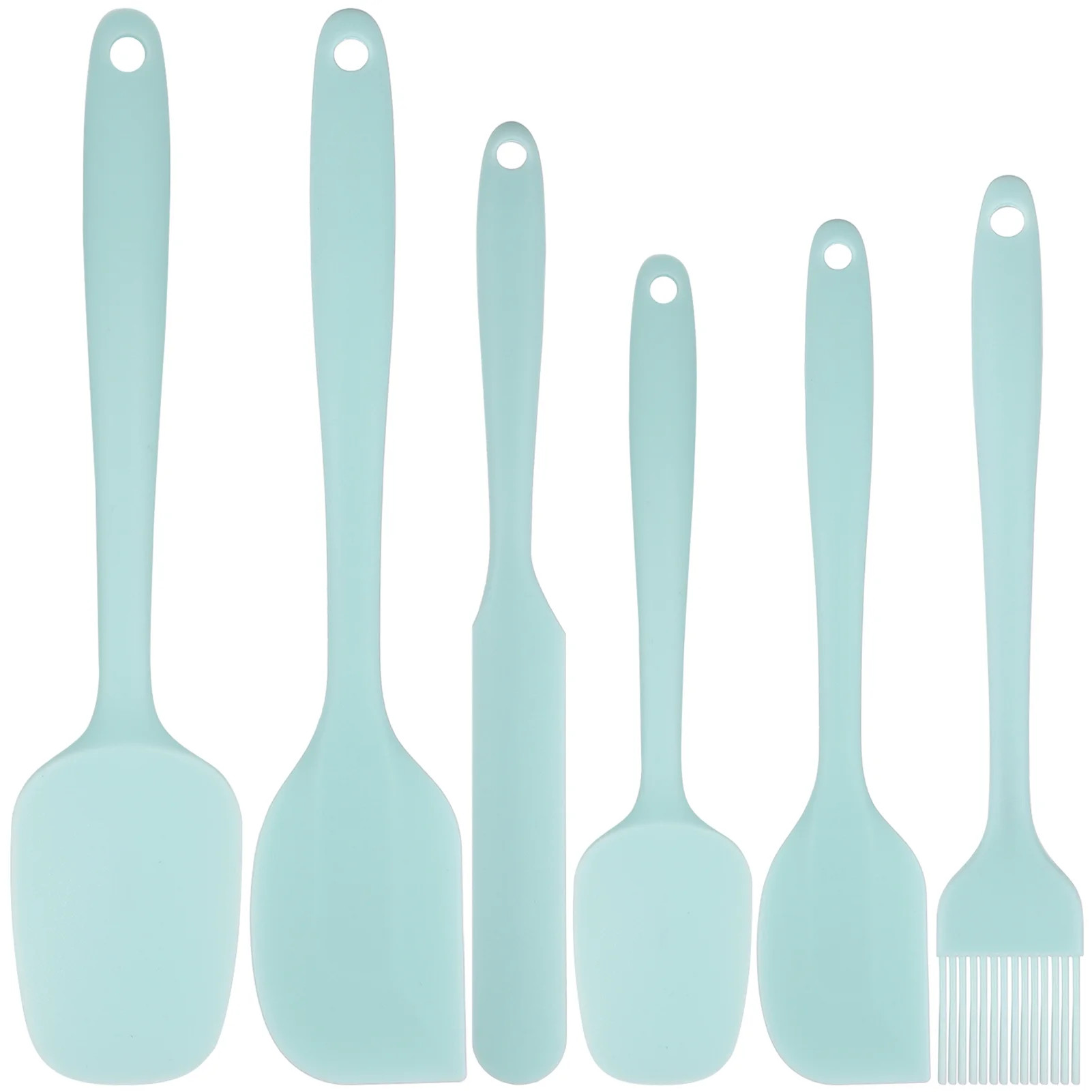 Taihexin Silicone Spatula Set of 6, Food Grade Rubber Spatulas and Cooking Utensils, Heat-Resista... | Walmart (US)