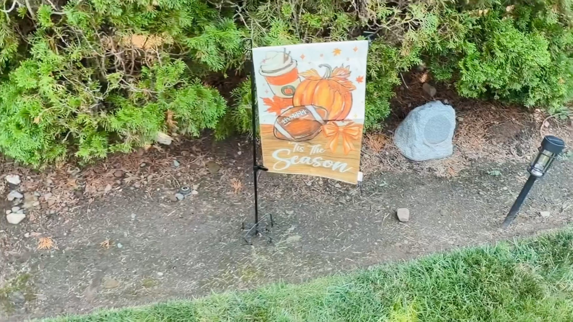 This fall garden flag is so fun for early fall and football season. It has pumpkins, fall leaves, a football, and a pumpkin spice latte, so it feels festive without being too formal. Cute for a porch, walkway, or front yard.

As an Amazon Associate, I earn from qualifying purchases.

#LTKSeasonal #LTKHome