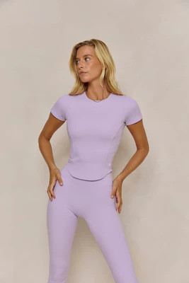 Astoria LUXE BALANCE Contour Tee - Lavender | astoria activewear
