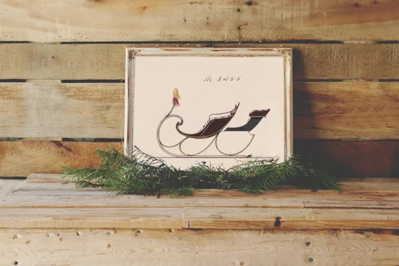 81. Sleigh No 3485, Vintage Winter Print, Holiday Print, Christmas Print, Carriage Printable | Etsy (US)