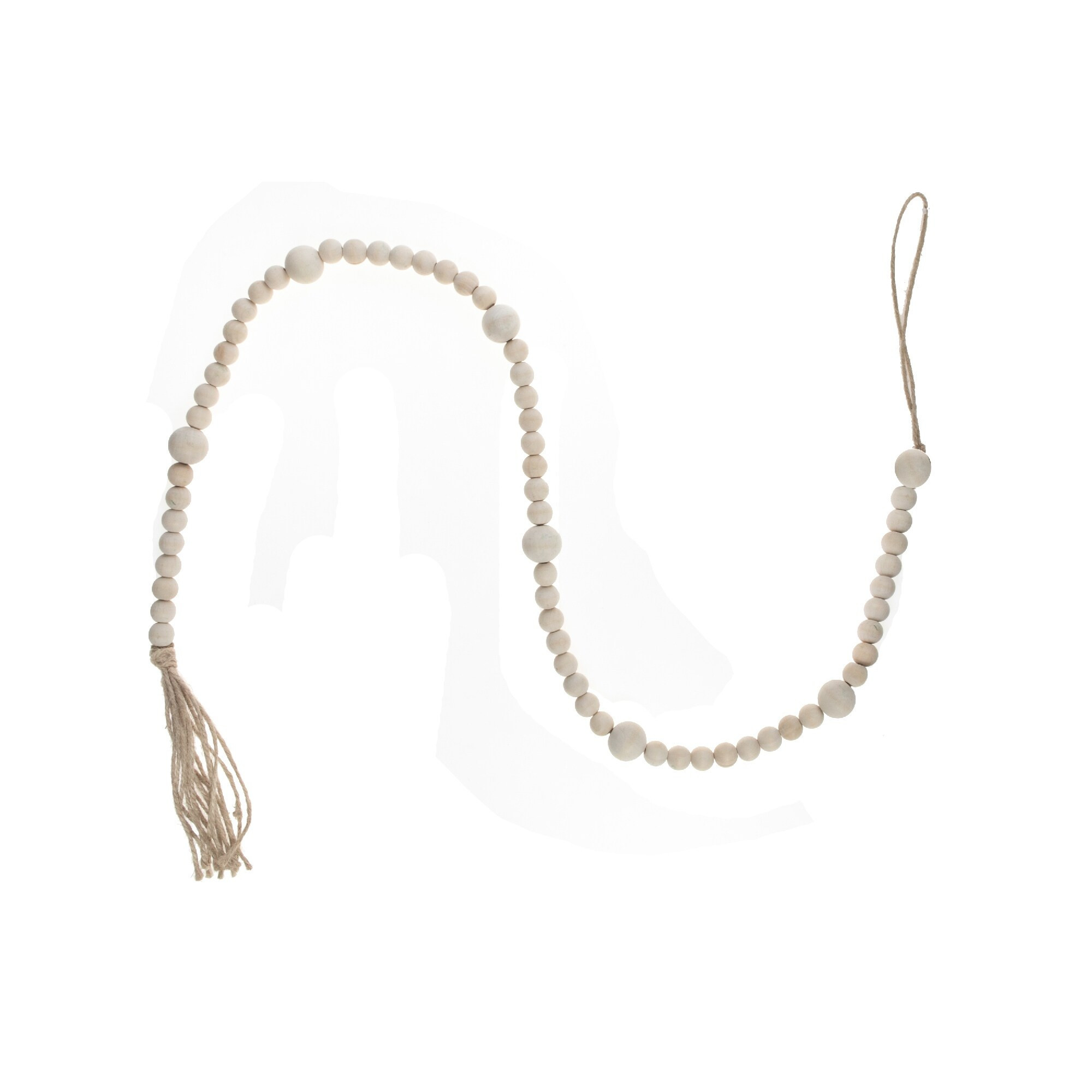 Dual Wood Bead Garland (Natural) | Bed Bath & Beyond