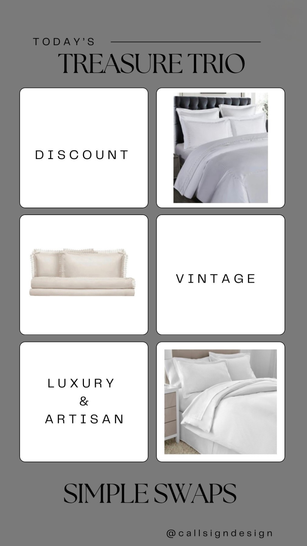 Luxury white bedding that feels crisp, serene, and endlessly inviting. Clean layers and soft textures create a restful retreat that looks as good as it feels. 🤍😴

#LuxuryBedding #WhiteBedroom #SleepSanctuary #TimelessInteriors #SoftLayers #HomeDecor #InteriorStyling #callsigndesign