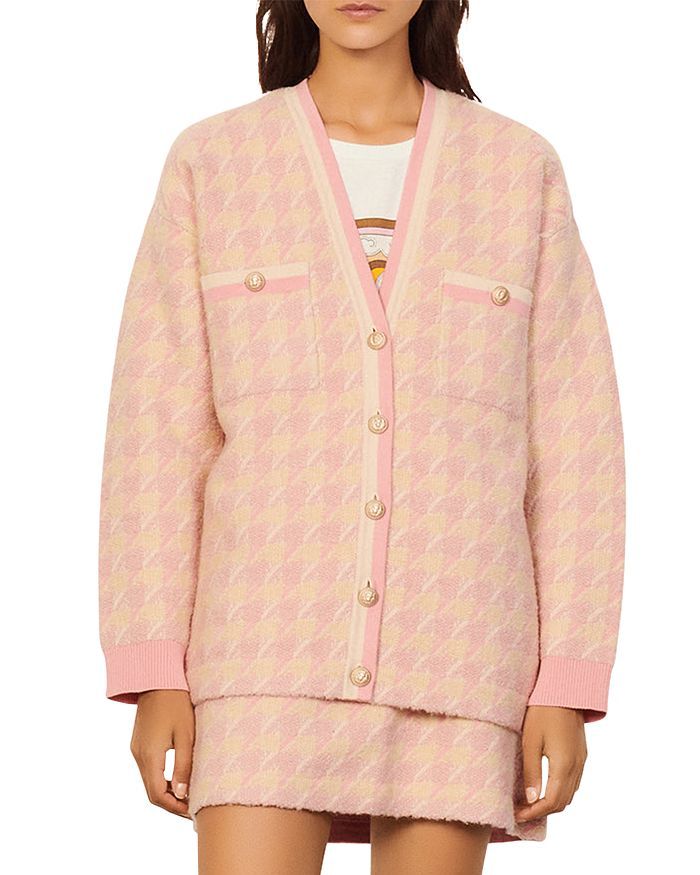 Sandro
            
    
                    
                        Kimberley Houndstooth Cardi... | Bloomingdale's (US)