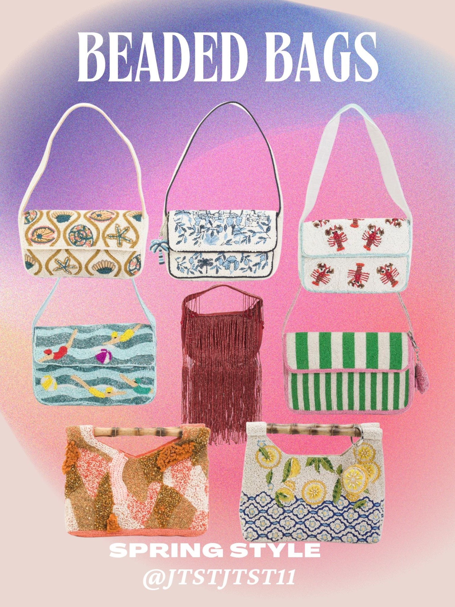 Beaded bags under $50! Perfect for spring break or summer vacation!

@TJ Maxx 


#LTKSeasonal #LTKOver40 #LTKSaleAlert #LTKU #LTKTravel #LTKSwim #LTKFestival