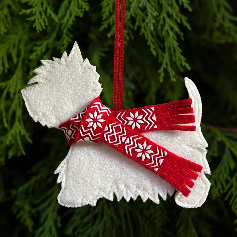 Personalised West Highland Terrier Dog Decoration Tree - Etsy | Etsy (US)