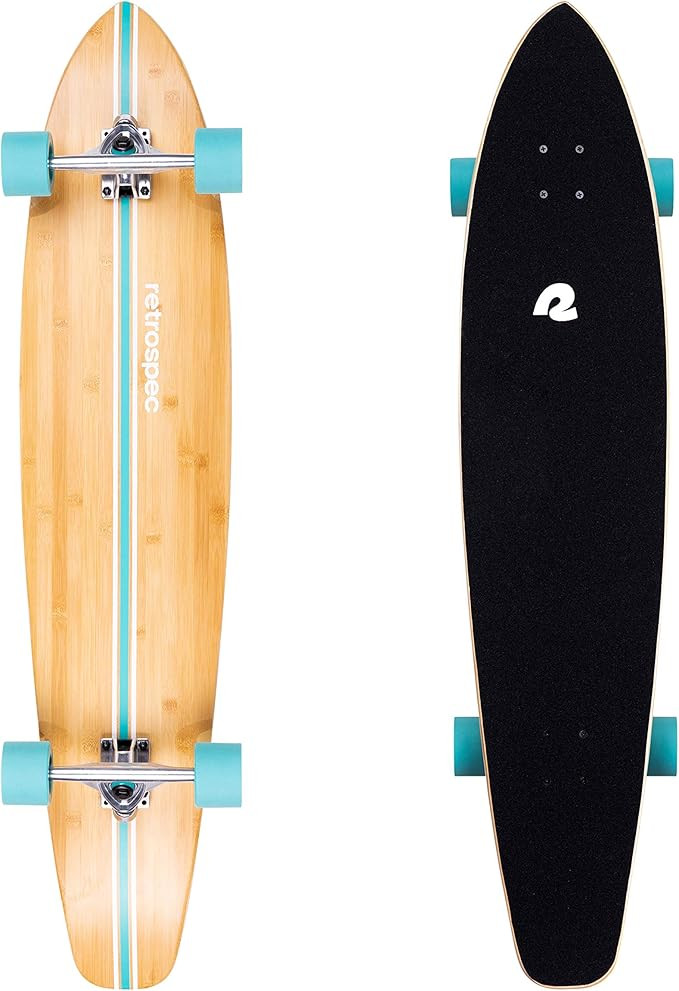 Retrospec Zed Longboard Skateboard Complete Cruiser | Bamboo & Canadian Maple Wood Cruiser w/ Rev... | Amazon (US)
