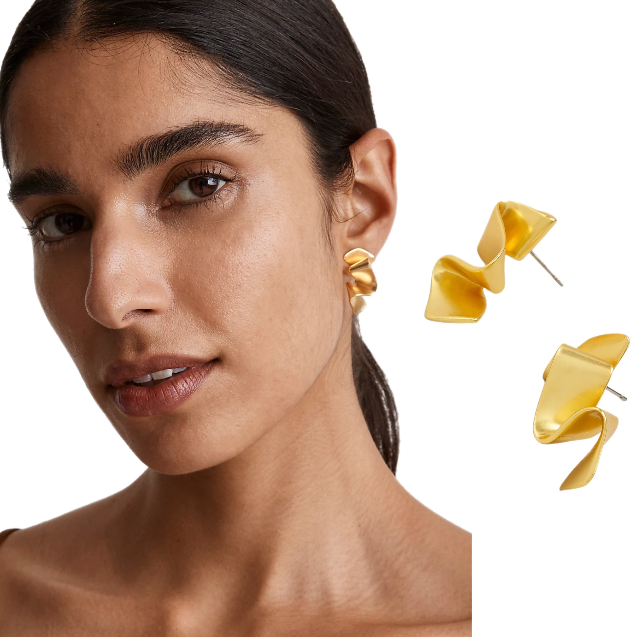 Madewell
Gold
Jewelry
Earrings
Huggies
Post 
Wavy
80s
Retro
Eclectic 
Fancy
Dress up

#LTKfindsunder50 #LTKstyletip #LTKfindsunder100