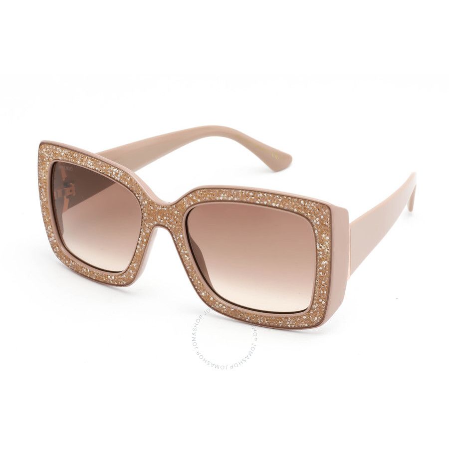 Jimmy Choo Ladies Beige Square Sunglasses VIV/S0FWMHA55 | Jomashop.com & JomaDeals.com