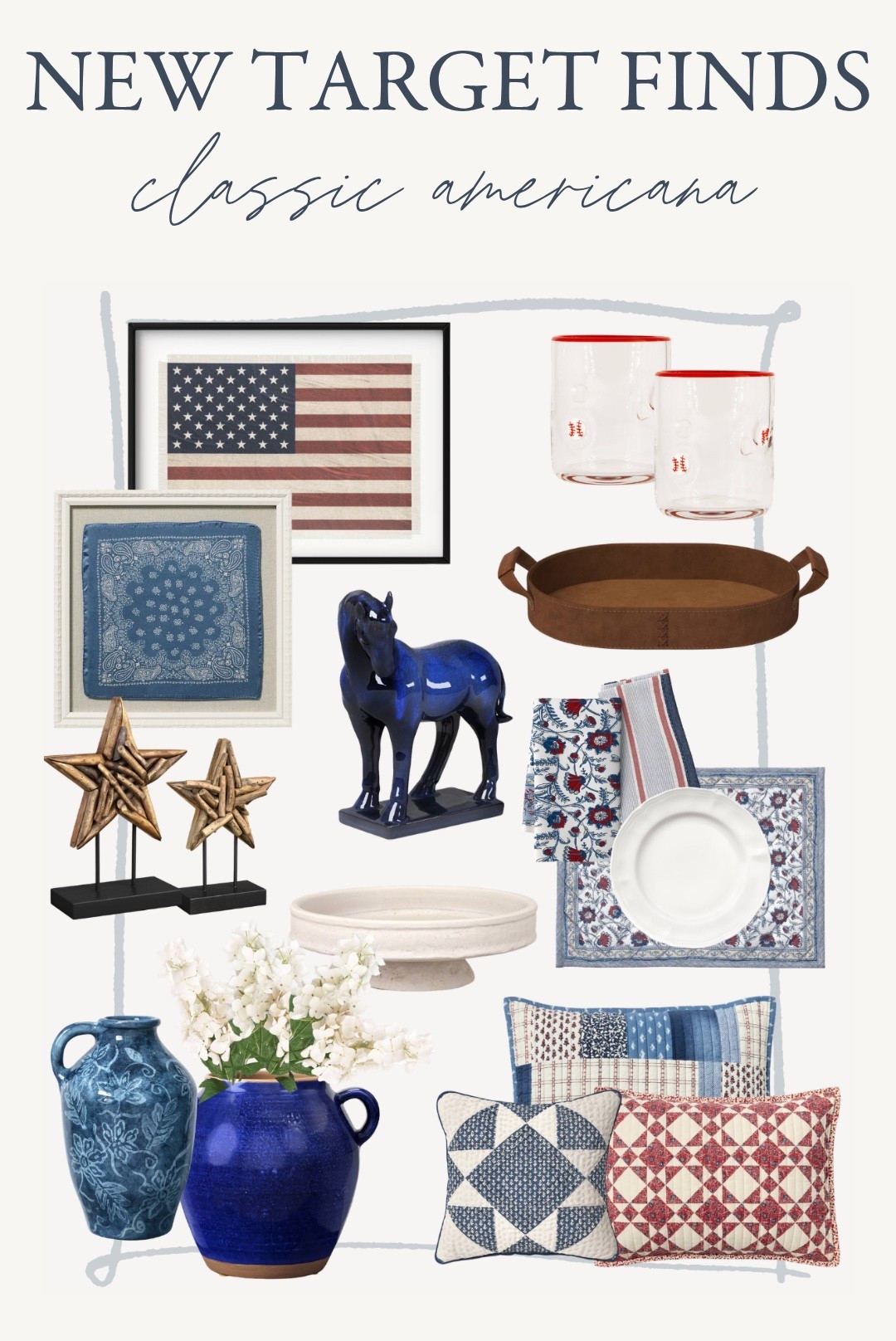 Classic Americana decor new at Target. 

#LTKHome #LTKSeasonal