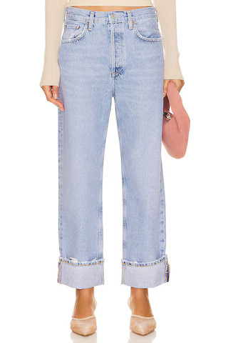 AGOLDE Fran Low Slung Easy Straight in Force from Revolve.com | Revolve Clothing (Global)