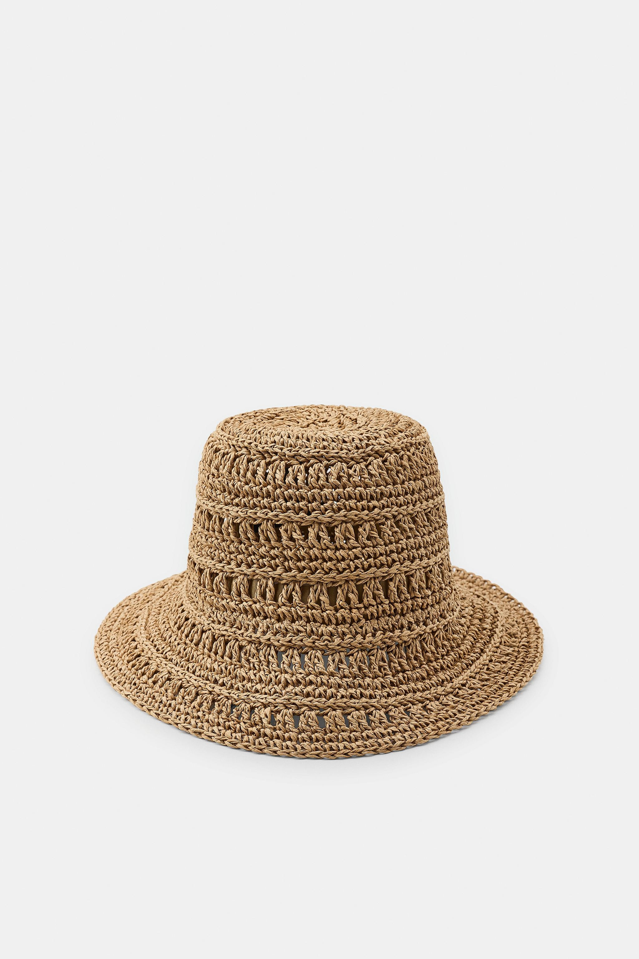 WOVEN PAPER BUCKET HAT | Zara US