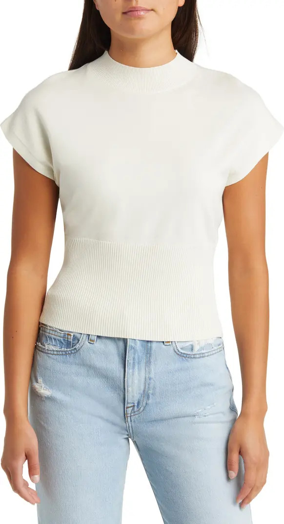 Open Edit Mock Neck Rib Sweater | Nordstrom | Nordstrom