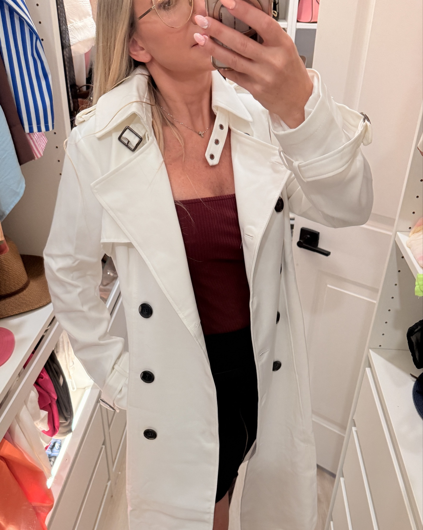 Amazon find! White Trench Coat Slim Full Length Maxi. 

#LTKootd #LTKFindsUnder100 #LTKgrwm