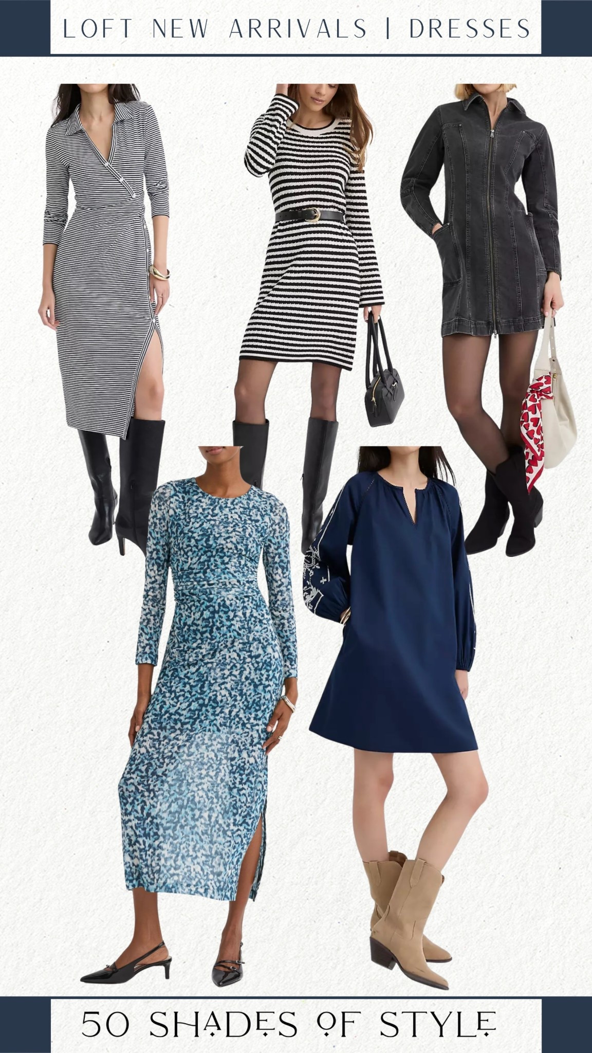 striped dress, floral dress, navy dress, black denim dresss

#LTKOver40 #LTKootd #LTKSeasonal